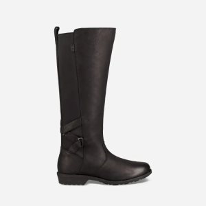 Teva Ellery Tall Waterproof Burnished Naisten Mustat Saappaat